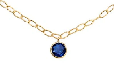 Mindi Mond Ceylon Sapphire & Diamond Tinsel Necklace