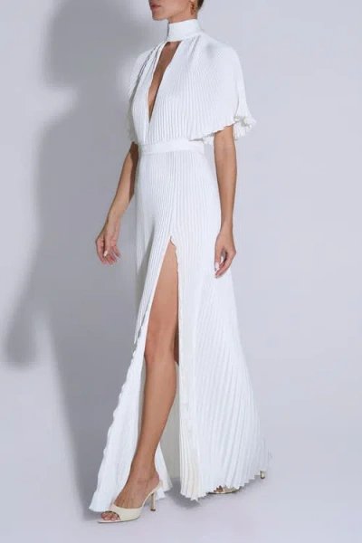 L'idée Woman Anais Split Gown In White