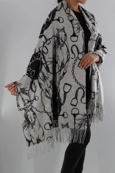 La Fiorentina Esquestrian Print Wrap