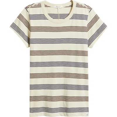 Rag & Bone The Slub Stripe T-shirt In Neutral