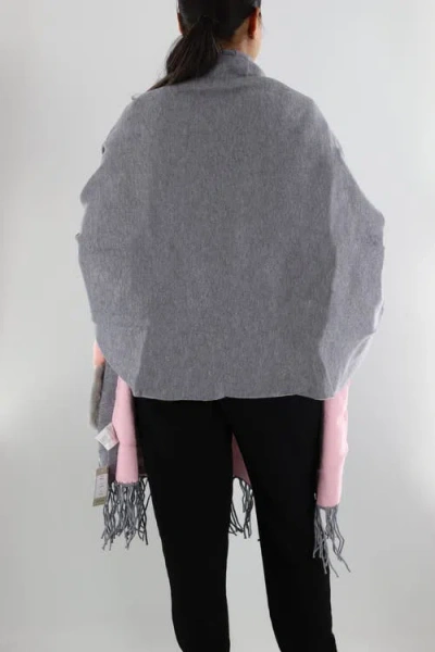 La Fiorentina Wrap With Faux Fur Pockets