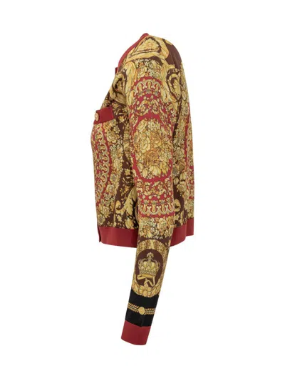 Versace Knit Sweater In Gold