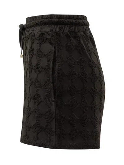 Amiri Drawstring Cotton-blend Shorts In Black