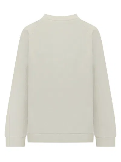 Marni White Cotton Sweatshirt With Tulip Print In White
