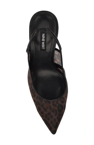 Nine West Feather Pointed Toe Slingback Pump