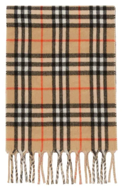 Burberry Reversible Ekd Check Cashmere Scarf
