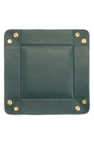 Royce New York Catchall Leather Valet Tray