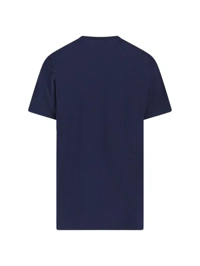 Vivienne Westwood Crew Neck Graphic Print Short Sleeves Top In Blue