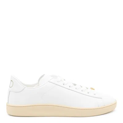 Valentino White Leather Vlogo Signature Sneakers