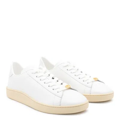 Valentino White Leather Vlogo Signature Sneakers