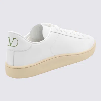 Valentino White Leather Vlogo Signature Sneakers