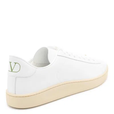 Valentino White Leather Vlogo Signature Sneakers