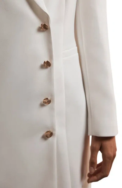 Mint Velvet Blazer Mini Dress In White