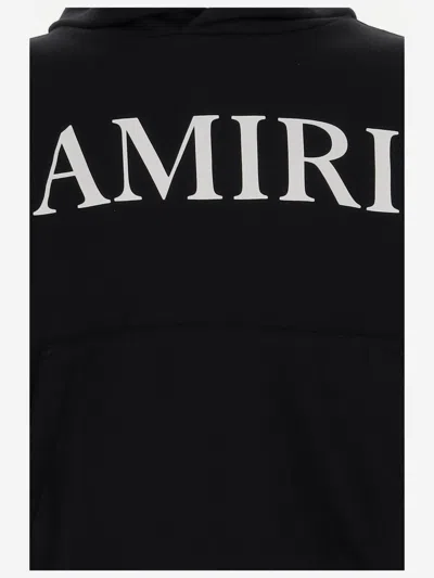 Amiri Cotton Sweatshirt With Logo In Black