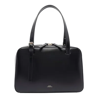 Apc Black Shoulder Bag With Versatile Carrying Options