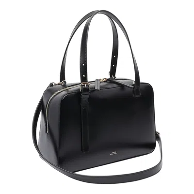 Apc Black Shoulder Bag With Versatile Carrying Options