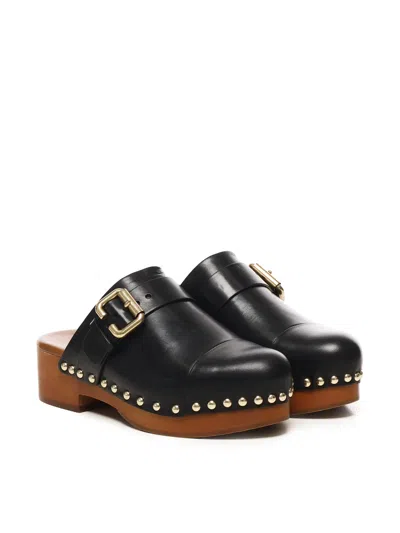 Chloé Women Jeannette Leather Clogs