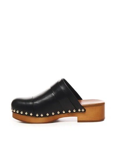Chloé Women Jeannette Leather Clogs