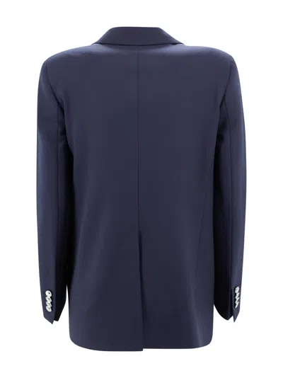 Tagliatore Tailored Single-breasted Blazer Notch Lapel In Blue