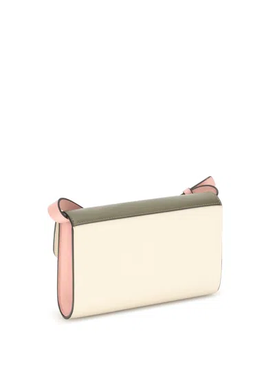 Marni Trunkaroo Embellished Color-block Leather Shoulder Bag In Green