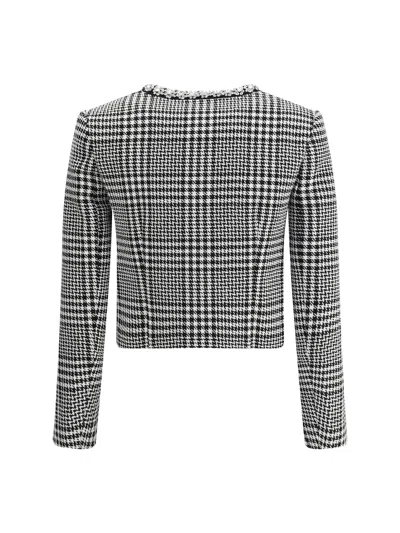 Self-portrait Wool Houndstooth Tailored Jacket Jackets Multicolor