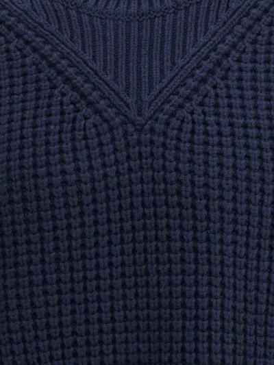 Jil Sander Crew-neck Pullover Jumper In Blue