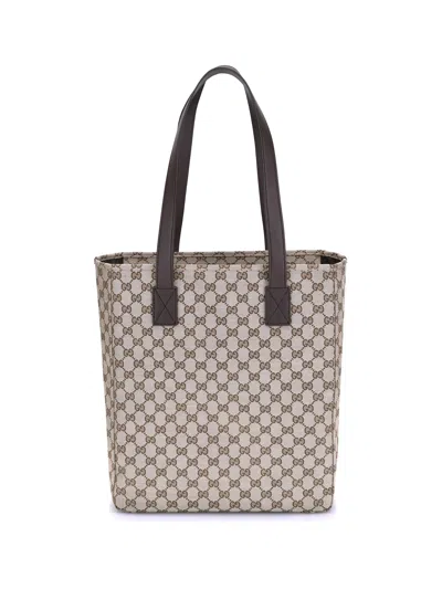 Gucci Men Gg Fabric Tote Bag