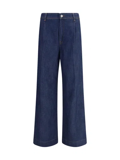 7 For All Mankind High Rise Wide Leg Pants In Halona