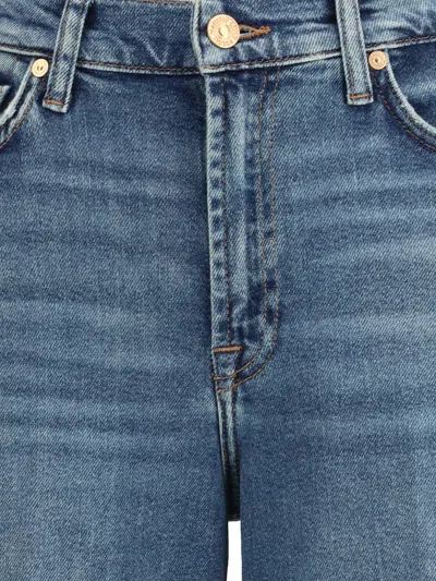 7 For All Mankind Lotta Luxe Wide Leg Jeans In Blue