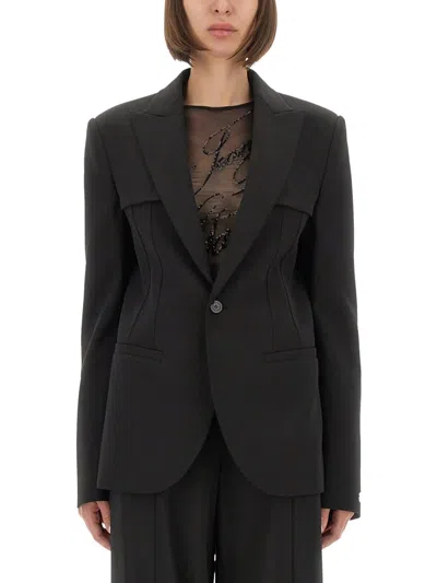 Jean Paul Gaultier Tailored Jacket With Structured Shoulders And Front Pockets