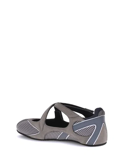 Attico Wanderer Cut-out Mesh Ballerina Flat
