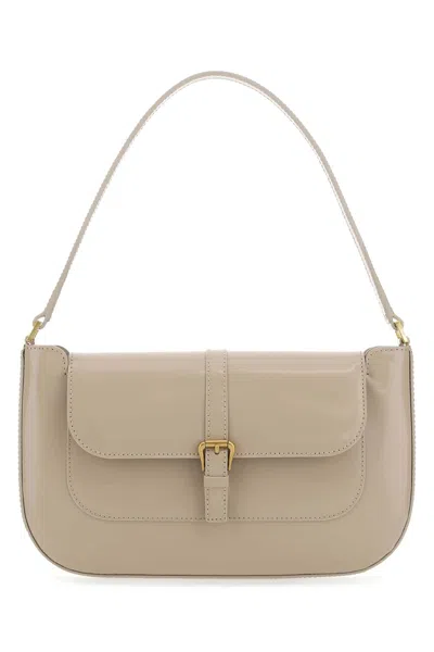 By Far Cappuccino Leather Miranda Shoulder Bag