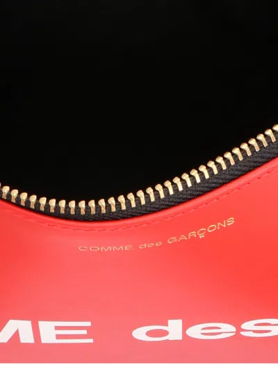 Comme Des Garçons Huge Logo Wallets And Card Holders Red