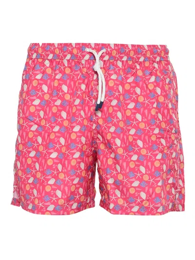 Fedeli Swim Trousers Woven Fabric Man In Pink