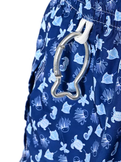 Fedeli Swim Trousers Woven Fabric Man In Blue