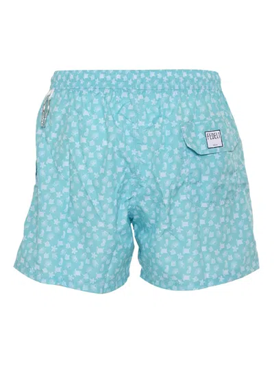 Fedeli Swim Trousers Woven Fabric Man In White