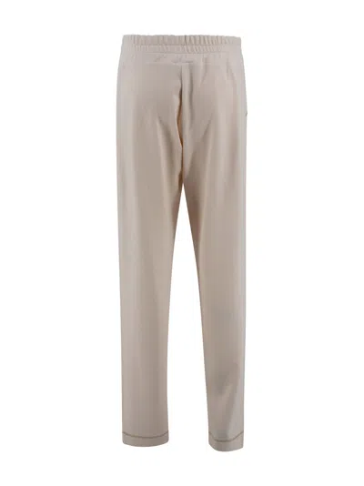 D Exterior Viscose Trousers Herringbone Pattern In Multi