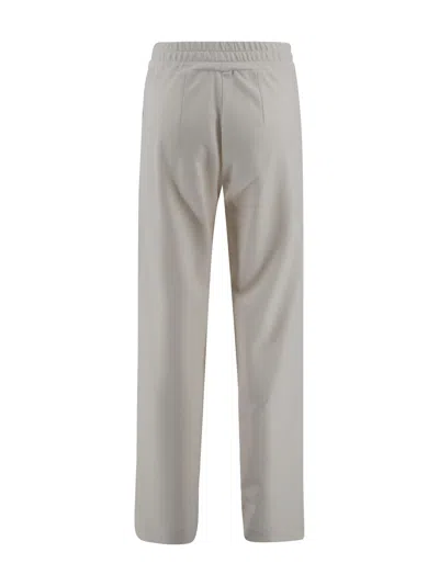 D Exterior Viscose Pants With Herringbone Pattern In Multi