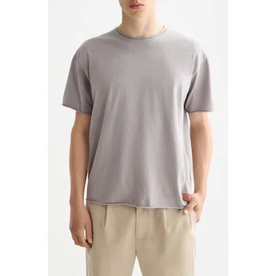 Scotch & Soda Raw Edge Tee In Gray