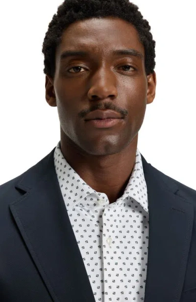 Hugo Boss Boss Hanry Slim Fit Stretch Twill Sport Coat In Blue
