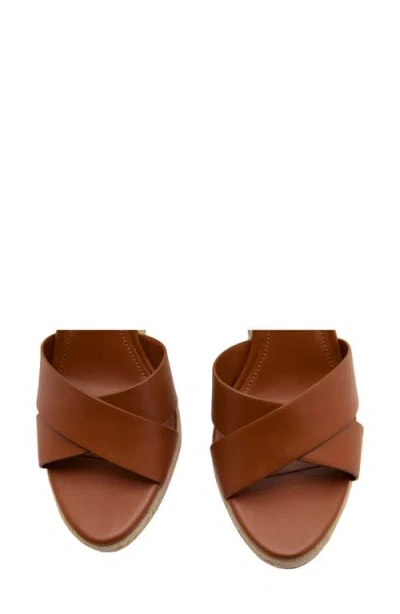 Mango Ankle Strap Wedge Sandal