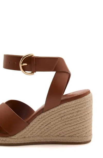 Mango Ankle Strap Wedge Sandal