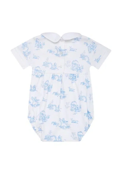 Nellapima Blue Toile Baby Bubble In White