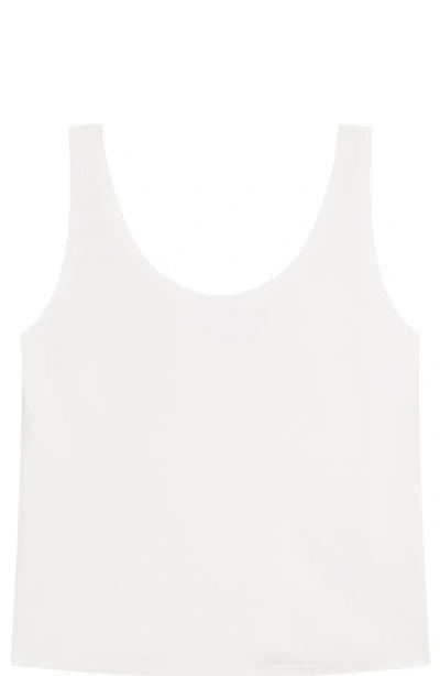 Theory Tie Back Top In Ecru Acetate In White