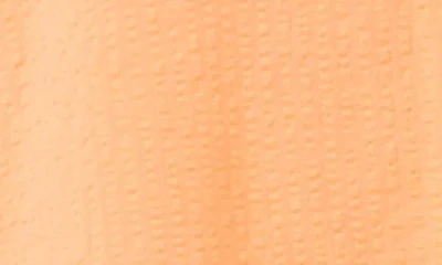 Rip Curl Cala Cadella Textured Seersucker Camp Shirt In Orange