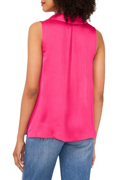 Vince Camuto Cowl Neck Sleeveless Top In Pink
