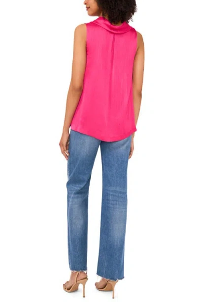 Vince Camuto Cowl Neck Sleeveless Top In Pink