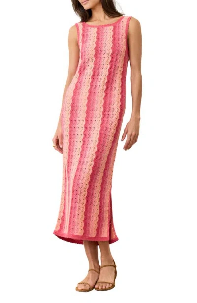 Marine Layer Mirage Sleeveless Midi Sweater Dress In Multi