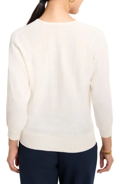 Nic + Zoe Nic+zoe Easy V Neck Sweater In White