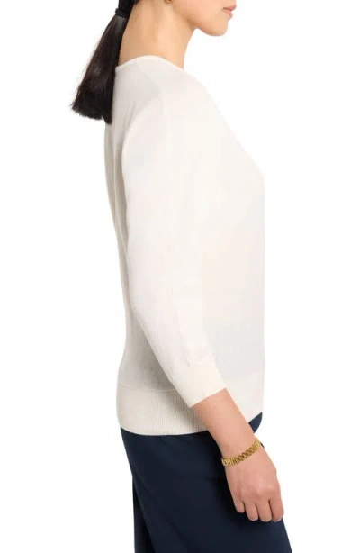 Nic + Zoe Nic+zoe Easy V Neck Sweater In White